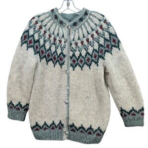 The Handknitting Association of Iceland Pure Wool Cardigan Sweater Womens
Large?
